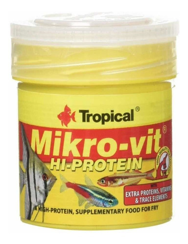 Alimento Tropical Mikro-vit Hi-protein 32g - Alevines, Crias