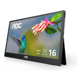 Aoc 16t3ea - Monitor Portátil Ultradelgado Usb-c De 16 Pul.