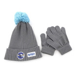 Kit Intantil Nasa Gorro Lana + Guantes Niños Frio Invierno