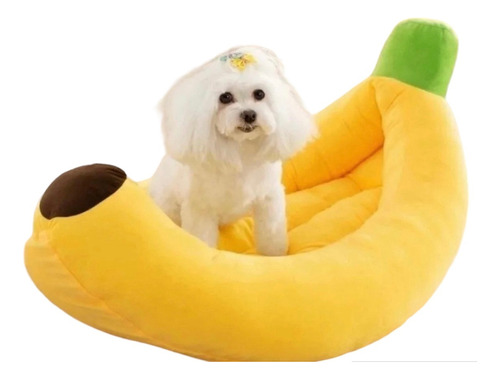 Cama Para Perros Y Gatos Talla L, Cama Modelo Banano