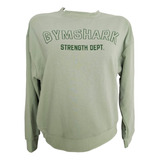 Sudadera Dama Oversize Gym Sharkk Fit Casual Beige Verde