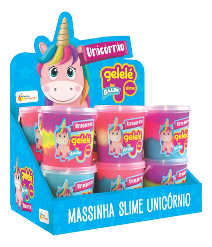 Slime Gelele Balde 457g Tricolor Unicornio Ploppy.3 497141