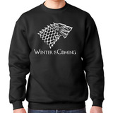 Sudadera Lisa Winter Is Coming Casa Stark Game Of Thrones