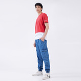 Jean Hombre Ostu Jogger Azul Algodón 60160258-580