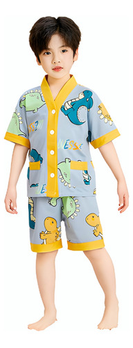 Conjunto De Pijama Corto Para Niños Y Niñas, Lindo Y Cómodo.