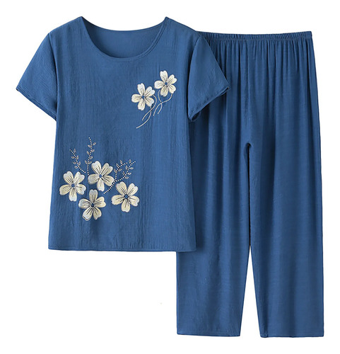 Pantalones De Verano De Lino Y Algodón Para Mujer, Conjunto