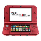 Nintendo New 3ds Xl Standard Cor  Vermelho-metálico