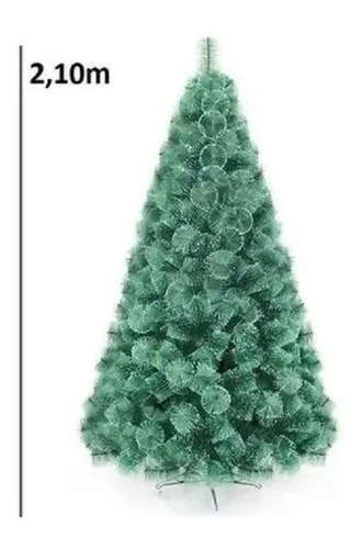 Arvore De Natal Pinheiro Nevada Luxo 2,10m C/566 Galhos