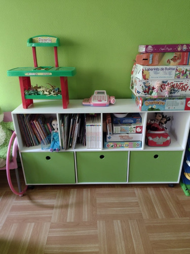 Biblioteca Infantil Cubos Mueble Organizador Repisa Cubos