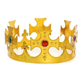 Corona Rey Plastica Ajustable Oro