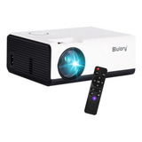 Projetor 4k Blulory T1 Wifi Hdmi 1200 Lumens  110/220 Branco