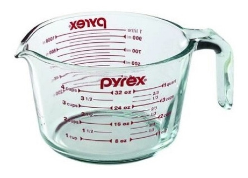 Jarra Medidora Basics Pyrex Elemento De Cocina 1 Litro