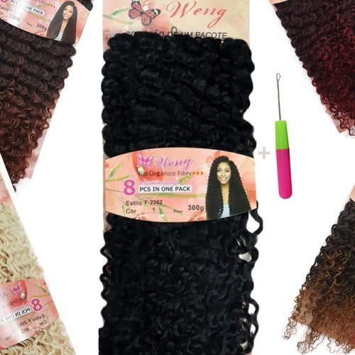 Cabelo Orgânico Crochet 300gr Lançamento + Brinde 