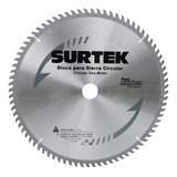 Disco Para Corte De Madera 14'' Surtek® 40 Dientes Atb Color Plateado