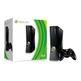 Microsoft Xbox 360 Slim 4gb Standard Cor Preta Desbloqueado