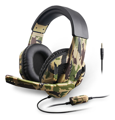 Fone Gamer Com Microfone Camuflado Exercito Jogos 0tvo