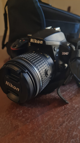  Nikon Kit D3400 + Lente 18-55mm + Cargador + Bolso Poco Uso