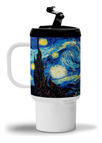 Jarro Térmico Van Gogh La Noche Estrellada, Arte - En Caja