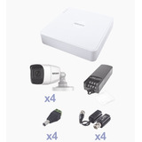 Kit Turbohd Con Audio 1080p Dvr 4 Canales 4 Cámaras Bala 2.8