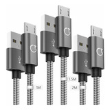 Gritin Micro Usb Cable [3 Unidades: 3 Pies, 4.5 Pies, 6 Pies