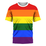 Camisa Camiseta 3d Full Print  Lgbt Orgulho Unissex