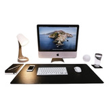 Deskpad Office Mouse Pad Gamer Em Couro Ecológico 80x40 Slim