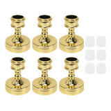 Portavelas Dorado Para Candelabros Decorativos, Juego De 6 P