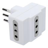 Adaptador Triple 10 A Blanco Halux