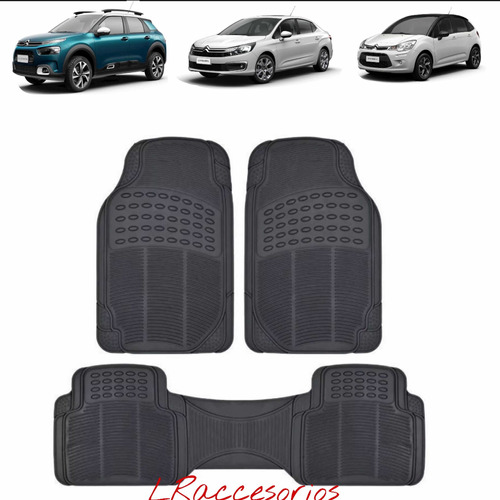 Cubre Alfombra Auto Goma Pesada P/ Citroen C3 C4 Cactus