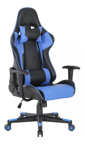 Silla Gamer Negro Azul