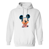 Sudadera Con Gorro  Mickey Mouse Camisa Hawaiana Flores  