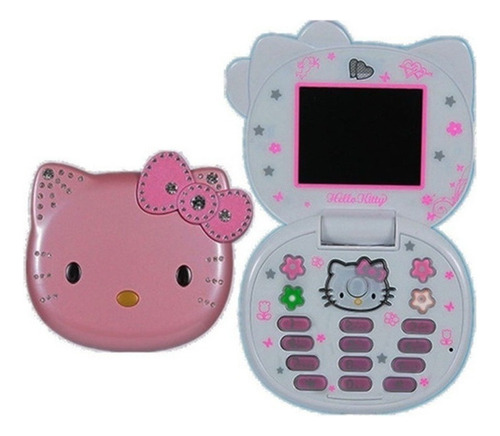 Nuevo Teléfono Plegable Hello Kitty Con Dibujos Animados