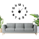 Reloj Numeros Gigantes 3d Diy Utilisimo Pared Sala Grande