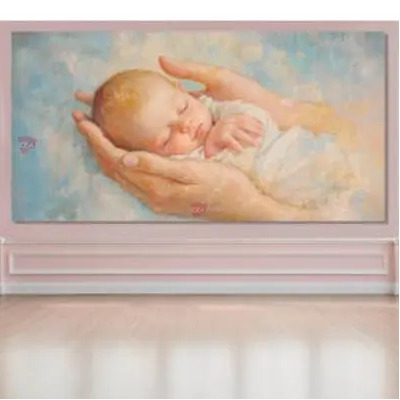 Hermoso Cuadro Pediatria Bebe Canvas 140x70 Cm | Envío gratis