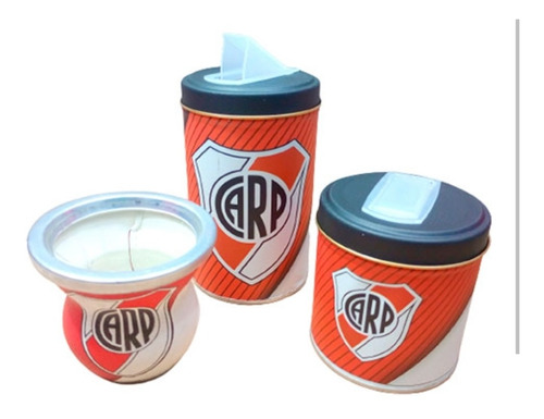 Mate River Set Yerbero Azucarero Cuero/vidrio Oferta