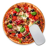 Amcove Pizza Mousepad Decoración De Oficina Divertida Alfomb