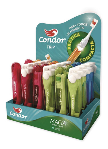 Escova Dental Trip Display Macia 24 Unidades - Condor