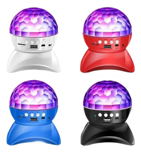 Lampara Led Rgb Parlante Bluetooth Recargable Colores