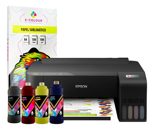 Impressora L1250 Ecotank Wifi + 8un Refis Tinta Sublimaticas