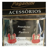Paganini Prendedor Partitura Clipets Guitarra Ppt083 Metal