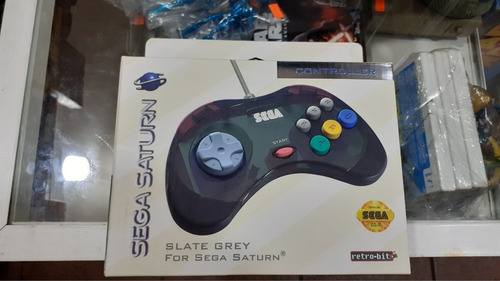 Control Para Sega Saturn Slate Grey Completo 