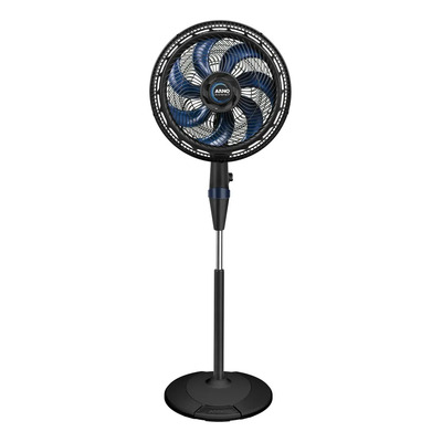 Ventilador Coluna Arno 7 Pás Turbo Silencioso 40cm Estrutura Preto Pás Azul Diâmetro 40 Cm Frequência 60 Hz Material Das Pás Plástico | Frete grátis