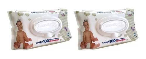 Kit Lenço Umedecido Personalidade Baby - 200 Unidades