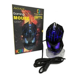 Mouse Gamer K20 Aoas Alámbrico Iluminado Rgb Ergonómico