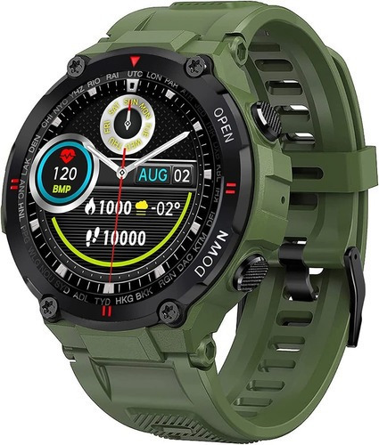 Reloj Inteligente Smartwachth Android Llamada Notifica Whats Color De La Correa Verde Militar