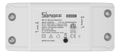 Interruptor Sonoff Basic R2 Wifi Casa Inteligente Switch Diy