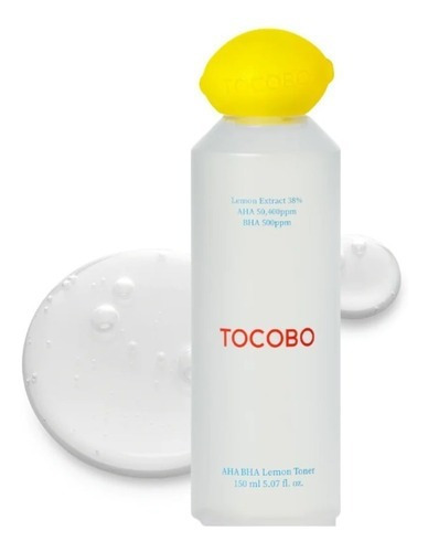 Tocobo Aha Bha Lemon Toner 150ml Tónico Facial Exfoliante Momento De Aplicación Día/noche Tipo De Piel Todo Tipo De Piel