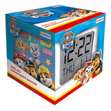 Reloj Despertador  Paw Patrol Con Con Luces Digital