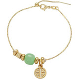 Ezindraw Pulsera De Jade Natural, Pulsera Coreana Con Dije D