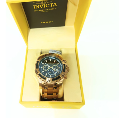 Relógio Invicta 24855 Pro Diver  + Corrente Banhado Ouro 18k